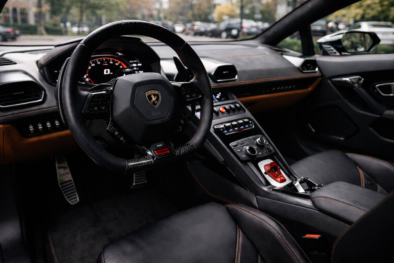 Lamborghini interior detail